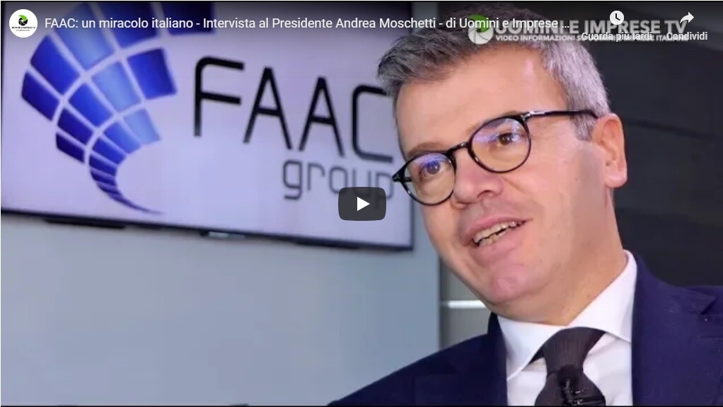 Intervista del Presidente Andrea Moschetti a Uomini e Imprese TV