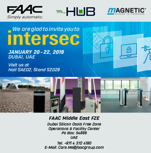 INTERSEC DUBAI, 20-22 GENNAIO 2019