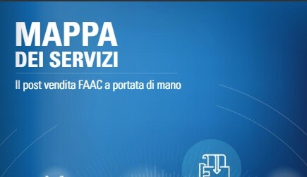 Mappa dei servizi. Il post vendita FAAC a portata di mano.